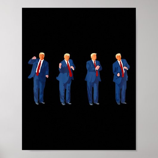Poster Trump Dance 4 juillet Trump 2025 (Devant)