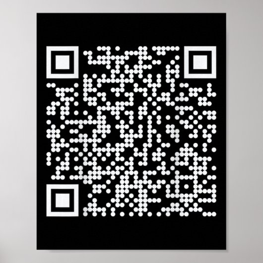 Poster Trump Dance Qr Funny President Dance Code (retour) (Devant)