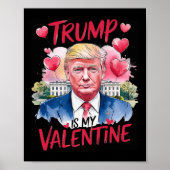 Poster Trump dans ma Saint Valentin drôle Saint Valentin (Devant)