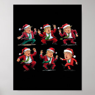 Poster Trump Danse Père Noël Noël Noël Noël Noël Noël Noë
