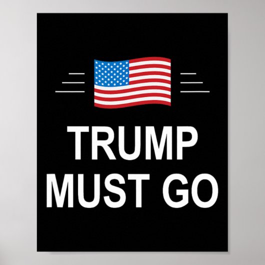 Poster Trump doit partir - (Devant)
