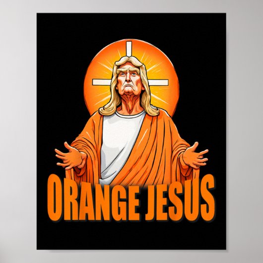 Poster Trump drôle de Jésus (Devant)