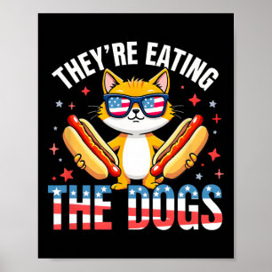 Poster Trump Drôle Ils Mangent Les Chiens Les Chats Les