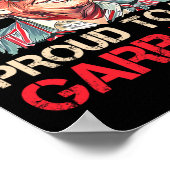 Poster Trump Élection 2024 Fière D'Être Des Ordures Vote  (Coin)