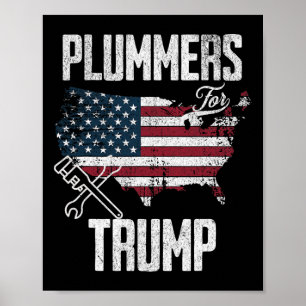 Poster Trump Election Fun 45 47 Drapeau américain