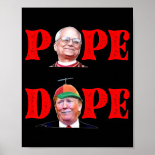 Poster Trump en tant qu'Eglise du Vatican Pape Trump drôl