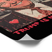 Poster Trump est drôle pour ma Saint Valentin (Coin)