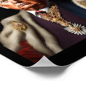 Poster Trump Est Le Roi Longtemps Vivant Le Roi Américain (Coin)