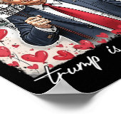 Poster Trump est ma Saint Valentin drôle Trump Valentines (Coin)