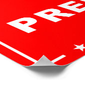 Poster TRUMP est mon PRÉSIDENT (rouge) (Coin)