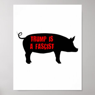 Poster Trump est un fasciste