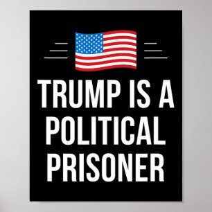 Poster Trump est un prisonnier politique -