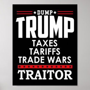 Poster Trump est un traître en chef Virez Trump Tre45on T