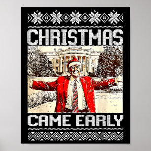 Poster Trump et Noël sont sortis plus tôt cette année 202