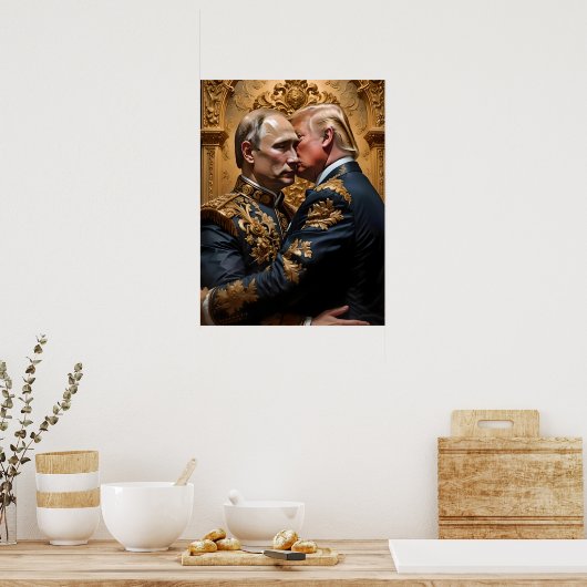 Poster Trump et Poutine s'engagent (Cuisine)