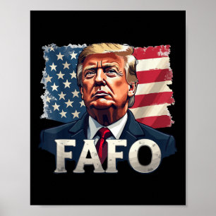 Poster Trump Fafo Découvrez notre drapeau Vintage