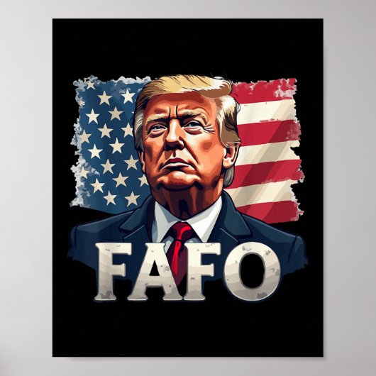 Poster Trump Fafo Découvrez notre drapeau Vintage (Devant)