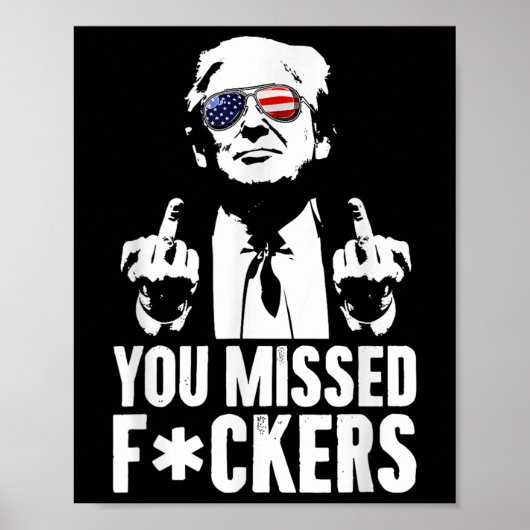 Poster Trump Fight Fight Fight (Devant)