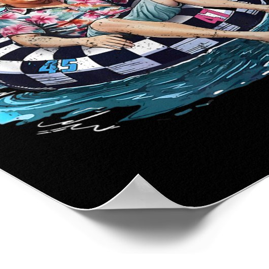 Poster Trump Flottant Funny Chemise Golfe Des Etats-Unis (Coin)