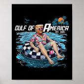 Poster Trump Flottant Funny Chemise Golfe Des Etats-Unis (Devant)