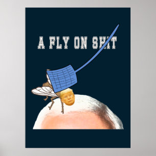 Poster Trump Fly sur la tête de Pence avec un Tue-tue, ZF