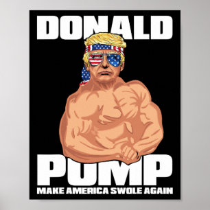 Poster Trump Funny le 4 juillet Donald Pump