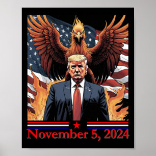 Poster Trump Gagne 2025 Pcute Ss Cute Ssnix Qui Se Lève D