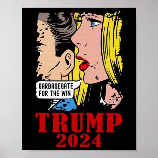 Poster Trump Garbagegate Drôle Pour Trump (Devant)