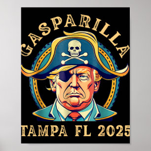 Poster Trump Gasparilla Tampa Fl 2025 Festival des pirate