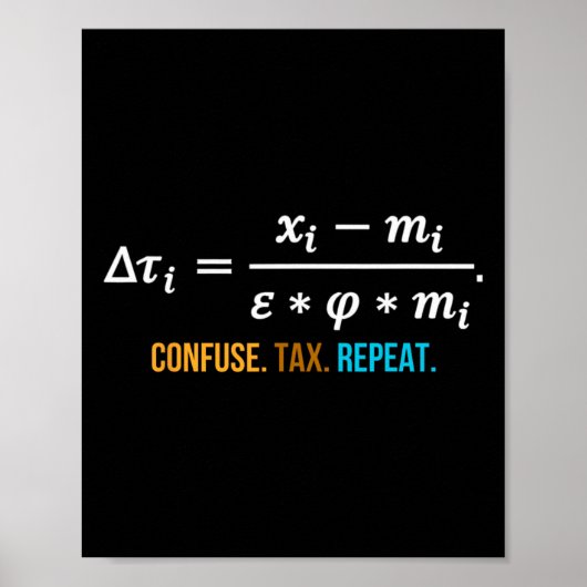 Poster Trump Global Formule Réciproque Tarifs - Ta (Devant)