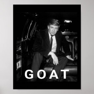Poster Trump Goat cadeau républicain conservateur Trump 2