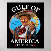 Poster Trump Golfe des États-Unis Amérique 2025 Trump Mer (Devant)