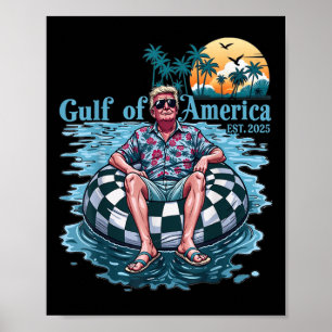 Poster Trump Golfe des États-Unis Est 2025 Trump Merc