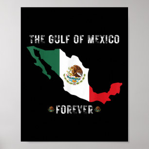 Poster Trump Golfe Du Mexique À L'Époque Du Président Tru