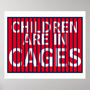 Poster Trump GOP ICE DHS Immigrant Children in Cages