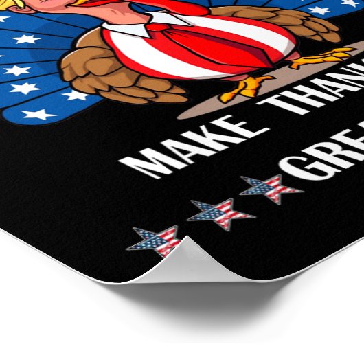 Poster Trump Ils Mangent Les Dindons Thanksgiving Fun (Coin)