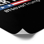 Poster Trump - #jamais trump Anti Trump (Coin)