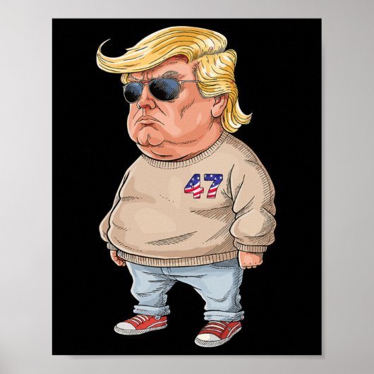 Poster Trump Je ne suis qu'un gars branché Drôle Mème 202 (Devant)