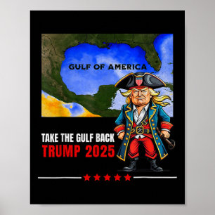 Poster Trump Le Golfe du Mexique et le Golfe du Mexique