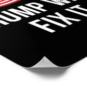 Poster Trump Le Réparera - (Coin)