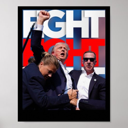 Poster Trump lutte pour l'Amérique Trump sans dédain 1 (Devant)