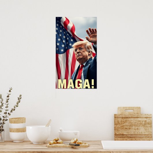 Poster Trump MAGA (Cuisine)