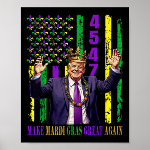 Poster Trump Mardi Gras Rend Mardi Gras Grand