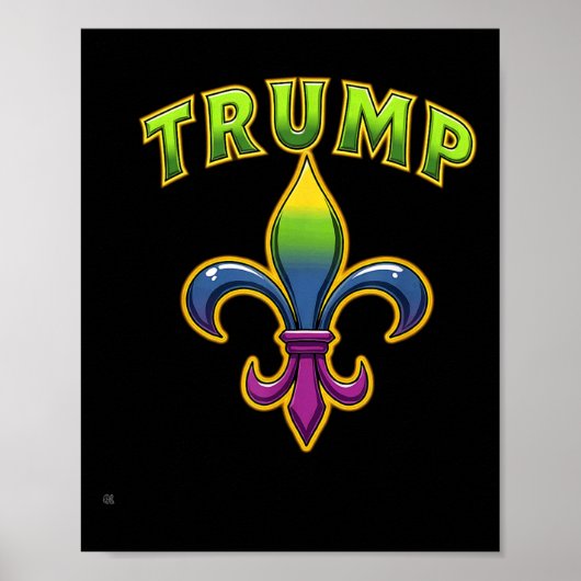 Poster Trump Mardis Gras (Devant)
