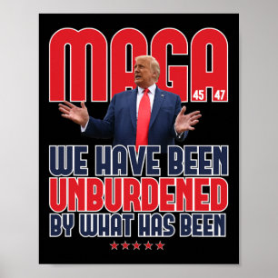 Poster Trump Mega 2024 47ème Président Déchargé Mème Des