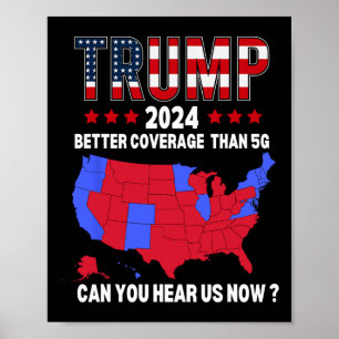 Poster Trump Mieux couvert que 5g Carte Électorale Améric