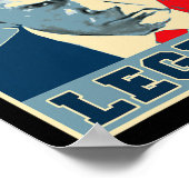 Poster Trump Mug Shot 2024 Légende du président Jamais su (Coin)