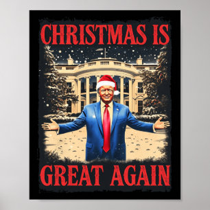 Poster Trump Noël est super encore une fois, le pyjama de