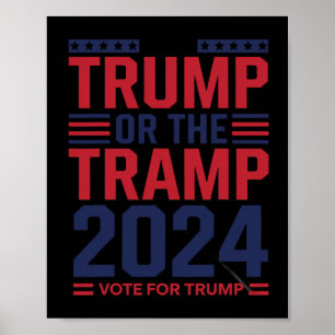 Poster Trump ou l'escroc 2025 Votez pour Trump Trump Vanc