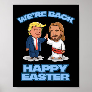 Poster Trump Pâques Jésus Trump Nous sommes Ck Drôle Pâqu